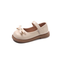 Chaussures Printemps-Automne 2026 Nouveau Style Coréen pour Petite Fille, Chaussures de Princesse à Nœud Papillon, Semelle Souple, Chaussures Décontractées Type Poupée