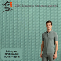 Tissu texturé extensible en maille gaufrée/piqué certifié OEKO-TEX, 80 % polyamide, 20 % élasthanne, pour polos de golf, vente en gros