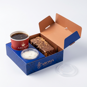 Caja de Panadería Desechable con Portavasos y Logotipo Personalizado - Empaque Todo en Uno para Pastelería y Bebidas para Cafetería/Panadería - Product Image 3