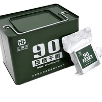 Alimento de Emergencia en Tambor de Hierro de 4 kg, 900 Galletas Comprimidas de Alta Energía, Alimento de Supervivencia, Almacenamiento a Largo Plazo, Galletas Saladas
