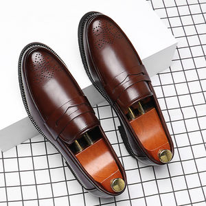 Zapatos Formales Personalizados para Hombre, Casuales, Elegantes, Clásicos, para Bodas, Otoño, Impermeables, Ligeros, con Soporte de Arco - Product Image 6