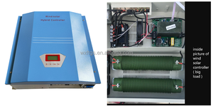 ได้รับการรับรองมาตรฐาน CE คอนโทรลเลอร์ PWM ไฮบริดพลังงานลมและแสงอาทิตย์ 3KW 120V พร้อมหน้าจอ LCD สำหรับเครื่องกำเนิดไฟฟ้าพลังลม 3000W รุ่น WWS30 ระบบชาร์จไฮบริดพลังงานลมและแสงอาทิตย์ C - Product Image 1