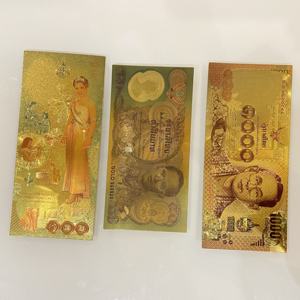 <span class=keywords><strong>ธนบัตร</strong></span>ไทยดีไซน์ใหม่ 50 <span class=keywords><strong>100</strong></span> 1000 <span class=keywords><strong>บาท</strong></span> ชุบทอง 24K แบบฟอยล์เคลือบสองด้าน ของที่ระลึกสำหรับงานอีเว้นท์ ปาร์ตี้ ของสะสม ของขวัญ - Product Image 4