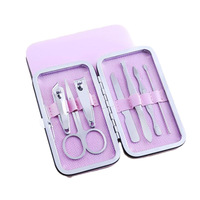 Ensemble de coupe-ongles professionnel Gmagic en acier inoxydable 7 pièces, manucure/pédicure, outil de coupe-ongles durable et portable pour kit de voyage