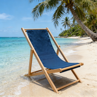 Chaise longue de piscine pliable de luxe, écologique, extra-large, avec dossier réglable, sur mesure, en tissu Oxford 600D de qualité supérieure