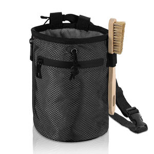 Climbing Chalk Bag Bouldering Chalk Pot Bucket with Adjustable Belt &amp; Carabiner Drawstring Climbing Gear <strong>for</strong> Rock Climbing - Product Image 1