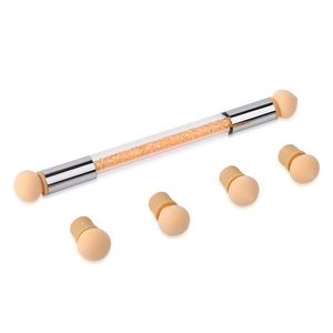 Spazzola per unghie a doppia testa per unghie <span class=keywords><strong>tinta</strong></span> per penne per unghie in acrilico - Product Image 1