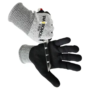 wholesale cut and water resistant gloves anti cut extra long glove latex coated glove