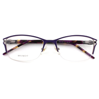 Sara Models 3913 Bingkai Kacamata Wanita Klasik Stainless Steel Kualitas Bagus Bingkai Optik Gaya Baru Cocok untuk Semua Bentuk Wajah