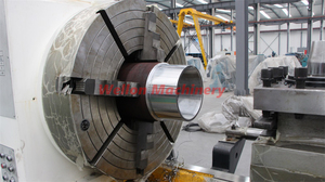 Tour à fileter les tubes à grande alésage QK1313 avec système de commande CNC, tour à banc plat avec doubles mandrins - Product Image 5