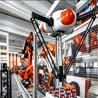 Robot Paralelo Delta de 4 Ejes, Modelo Especial Montado en Techo, KUKA KR 3 D1200, Alta Velocidad para Clasificación, Empaquetado y Manipulación