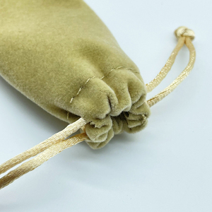 Tùy Chỉnh Sang Trọng Dài Nhung Túi Dây Kéo Nhung Bút Túi Bút Chì Bao Bì Túi Nhung Trang Điểm Bàn Chải Túi - Product Image 4