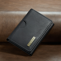 Étui portefeuille magnétique rétro haut de gamme en cuir PU à trois volets avec porte-cartes multiples et porte-monnaie détachable pour iPhone et Samsung