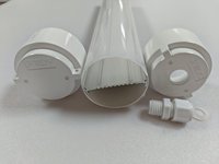 Kit SKD 50 mm – Coque de tube LED étanche semi-démontable en aluminium et polycarbonate pour éclairage de serre