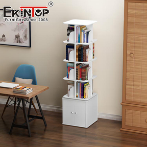 Ekintop – <span class=keywords><strong>bibliothèque</strong></span> blanche polyvalente pour enfants, <span class=keywords><strong>étagère</strong></span> rotative à 360 degrés pour les chambres d'enfants - Product Image 2