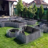 Gabions galvanisés sur mesure, panier de gabion soudé, boîte de gabion 2x1x1 pour mur de gabion et aménagement paysager