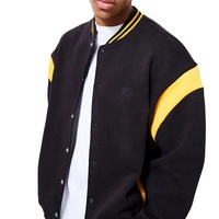 Veste universitaire OEM avec logo en chenille et lettre personnalisée Veste d'hiver Letterman à coupe ample pour uniforme scolaire
