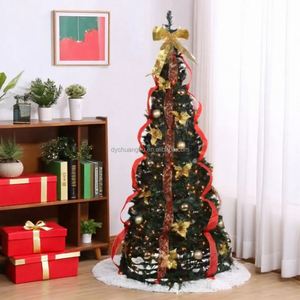 Árbol de Navidad Plegable de Alta Calidad de 6 pies con Luces LED, Decoraciones Navideñas para Interiores y Exteriores, Adornos Navideños al por Mayor de Fábrica - Product Image 4