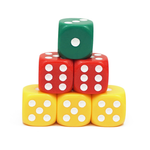 Standard 16mm Coloré Violet Brun Jeu De Bureau Dés Taille Personnalisée Logo Gravé Acrylique Adulte Choix Dés - Product Image 5