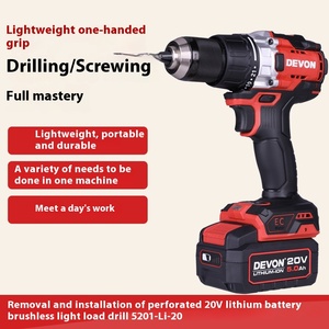 Büyük 5201 lityum elektrikli matkap şarj edilebilir 160Nm çok fonksiyonlu el elektrikli matkap Multispeed perküsyon tork değişken - Product Image 5