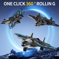 2.4G mousse RC avion de chasse jouet télécommande cascadeur 360 flip maintien d'altitude quadrirotor quatre axes avion volant avec lumières