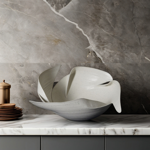 Artigianato <span class=keywords><strong>di</strong></span> Lusso Céramique <span class=keywords><strong>Bianca</strong></span> Rotondo Vassoio <span class=keywords><strong>di</strong></span> Cioccolato Elegante per Servire Ideale per Matrimoni - Product Image 2