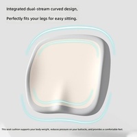 Coussin de siège en mousse à mémoire de forme épaissie pour le bureau, soulagement de la pression et soutien lombaire pour longues heures de travail assis, pour tabouret d'étudiant, amovible