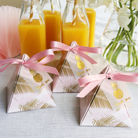 Boîte cadeau en papier bleu et rose, faveurs de baby shower, bonbons/sucreries pour fête d'anniversaire, événement