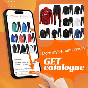 Venta al por mayor de chándal deportivo para hombre conjunto completo de fútbol para hombres/entrenamiento deportivo práctica de <span class=keywords><strong>calentamiento</strong></span> chándal sin costuras - Product Image 2