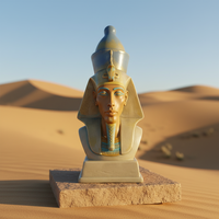 Statuette de pharaon égyptien personnalisée, petite décoration, artisanat en résine, souvenirs touristiques, décoration intérieure de musée, figurines