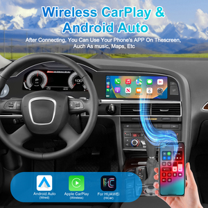 หน้าจอสัมผัส Navihua สำหรับ Audi A6 A6L ปี 2005-2011 ระบบ Android 13 อุปกรณ์เสริมในรถยนต์ อัพเกรดระบบนำทาง GPS เครื่องเสียงติดรถยนต์ จอแสดงผลดิจิตอล - Product Image 3
