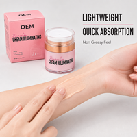 Crème à l'acide hyaluronique OEM ODM pour le visage, crème hydratante illuminante et éclaircissante pour le visage, avec logo personnalisé