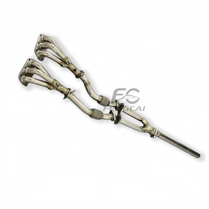 Collecteur d'échappement avant SS304 pour Volkswagen <span class=keywords><strong>Golf</strong></span> R36 <span class=keywords><strong>R32</strong></span> Magotan 2008-2011 3.6 3.0 3.2 Amélioration des performances de course - Product Image 3