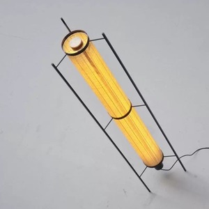 โคมไฟตั้งพื้นผ้าลินินสไตล์นอร์ดิกโมเดิร์นจีนวาบิซาบิ ขายตรงจากโรงงานจงซาน สำหรับโรงแรม โฮมสเตย์ และห้องนอน - Product Image 1