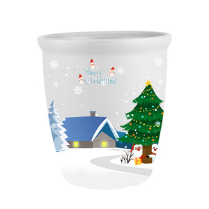 Suministros de adornos navideños Regalos corporativos <span class=keywords><strong>Maceta</strong></span> para exteriores <span class=keywords><strong>Maceta</strong></span> pequeña de 2 galones <span class=keywords><strong>Maceta</strong></span> de plástico - Product Image 1