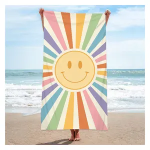 Оптовая продажа новых функций сублимации экологически чистый принт пляжное полотенце для бассейна пляжное полотенце из микрофибры пляжное полотенце с популярной скидкой