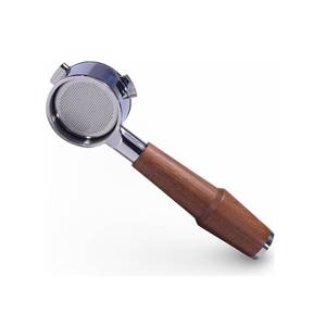 พอร์ทาฟิลเตอร์ขนาด 54 มม. ทำจากไม้วอลนัท สำหรับเครื่องชงกาแฟ <span class=keywords><strong>Breville</strong></span> <span class=keywords><strong>Barista</strong></span> <span class=keywords><strong>Express</strong></span> Pro พร้อมตะกร้ากรองขนาด 18 ถึง 21 กรัม แบบไม่มีฐาน - Product Image 1
