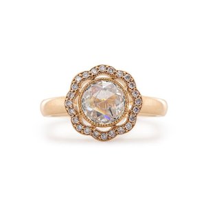 Élégante bague ouverte ajustable en argent sterling 925 avec diamant, bijou intemporel au fini poli et étincelant de qualité supérieure - Product Image 3