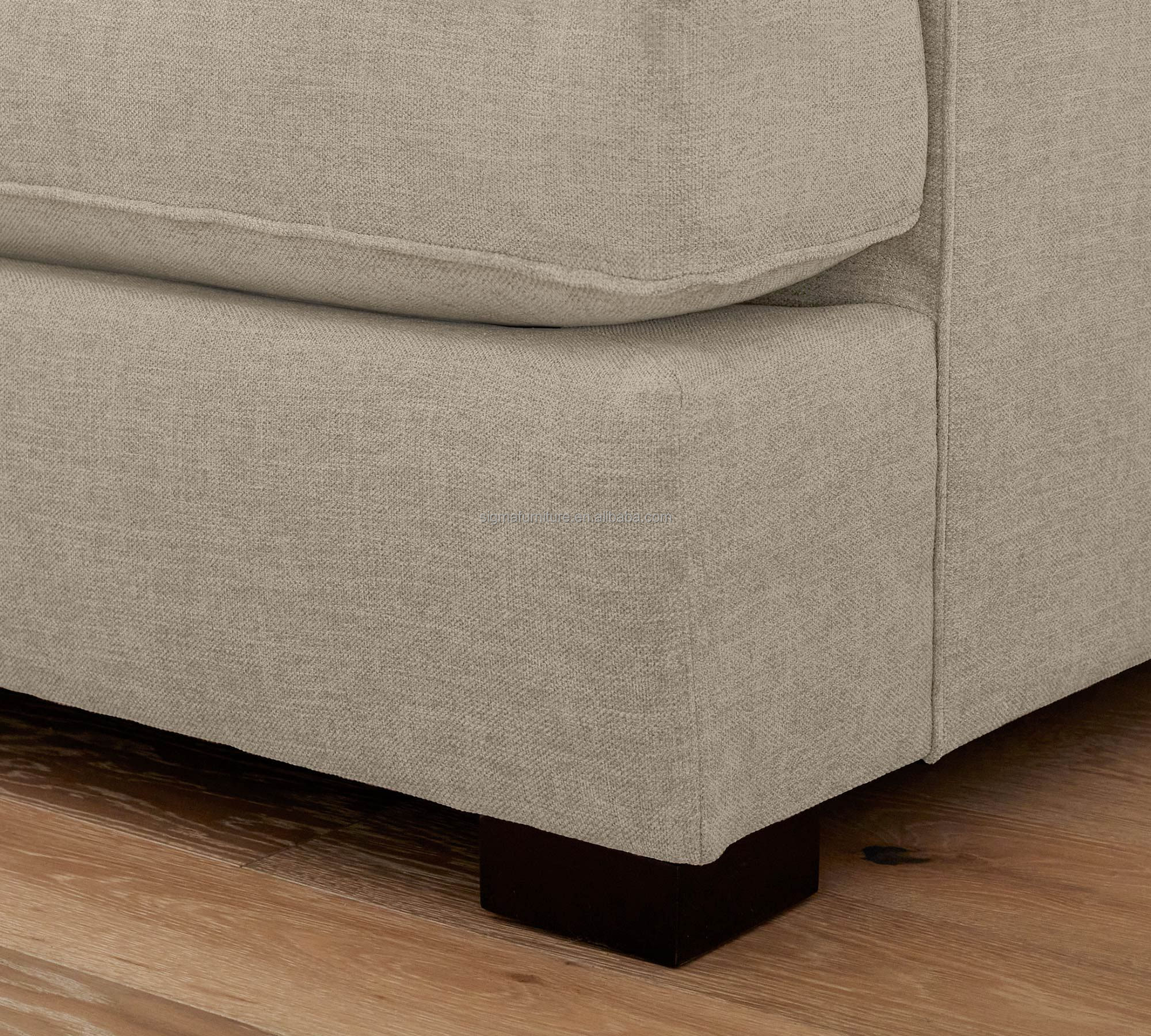 Best quality living room L-shaped sectional sofa bed velvet sleeper couch modular sofa set