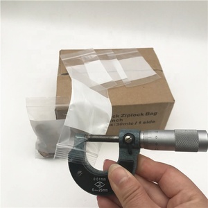 YURUI Túi Khóa Zip Trang Sức Tùy Chỉnh <span class=keywords><strong>Mini</strong></span> 2X2Inch Túi Khóa Kéo Có Thể Ghi Với Khối Màu Trắng, 1000 Chiếc/Hộp Trong - Product Image 3