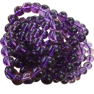 Stretch 6mm 8mm 10mm 12mm Round Beads Natural Stone <strong>Amethyst</strong> <strong>Bracelet</strong> - Product Image 5