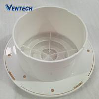 Diffuseur d'air de retour rond en plastique moderne VDV-A4 pour système de ventilation de plafond HVAC
