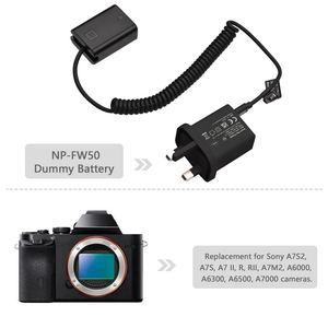 Andoer Type-C NP-FW50ดัมมี่แบตเตอรี่ DC Coupler 20W PD อะแดปเตอร์ทดแทนสำหรับ <span class=keywords><strong>Sony</strong></span> A7S2 A7S <span class=keywords><strong>A7</strong></span> II <span class=keywords><strong>R</strong></span> Rii A7M2 A6000 - Product Image 2