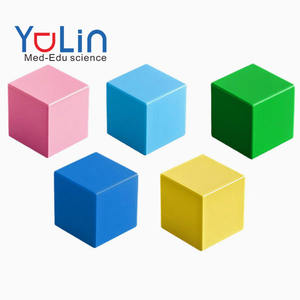 Material Didáctico de Matemáticas para <span class=keywords><strong>Primaria</strong></span>, Cubos Magnéticos y No Magnéticos de 5 cm para Enseñanza de Geometría y Estudios Espaciales - Product Image 1