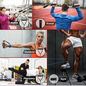 Conjunto de Faixas de Resistência para Fitness de 150lb, Faixa Elástica para Yoga, Cinto para Glúteos, Laços de Treinamento, Equipamento de Ginástica para Musculação em Casa - Product Image 6