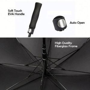 Business Branding Gifts Vintage Straight Handle Colourful Waterproof Promotional Semi-<b>Automatic</b> Open Straight <b>Umbrella</b> Custom - Product Image 5