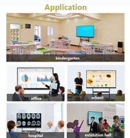 65 pouces 4K écran tactile LCD panneau interactif Portable tableau blanc pour enfants Smart Interact tableau d'affichage