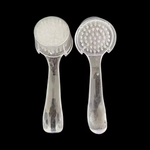 Curved Handle Nail <b>Dust</b> <b>Brush</b> Round Head Cleaning <b>Brush</b> with Lid Plastic Manicure Tool - Product Image 5