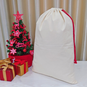 Sacchetto Natalizio con Coulisse in Cotone Fatto a Mano 2026 per <span class=keywords><strong>Vigilia</strong></span> <span class=keywords><strong>di</strong></span> <span class=keywords><strong>Natale</strong></span> e Capodanno, Confezione Regalo Caramelle, Vendita Diretta dalla Fabbrica, Ingrosso - Product Image 6