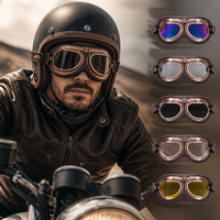 Lunettes de moto rétro en PC pour cyclisme, adaptées aux quatre saisons, pour adultes